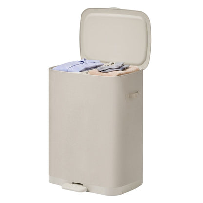 Nancy's Strembo Wasmand - Wassorteerder - Wasbox - 2 vakken - Lichtbeige - 160 Liter