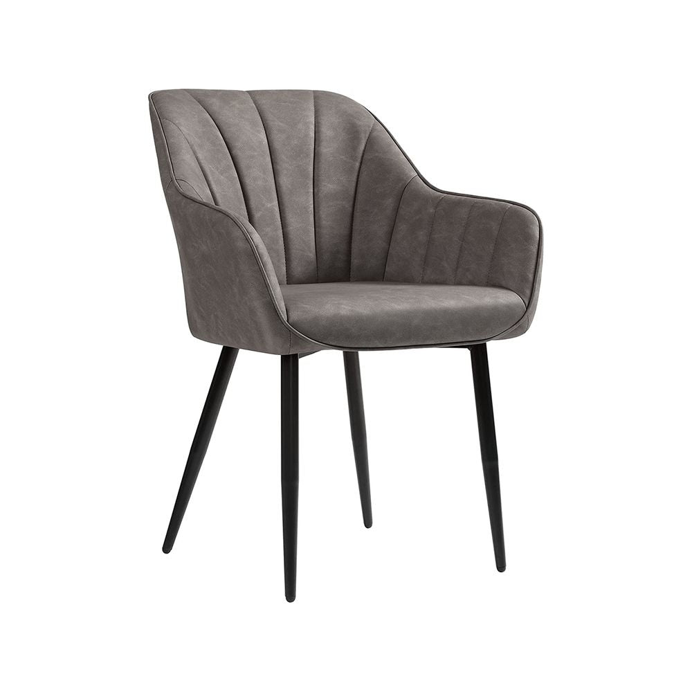 Nancy's Kesgrave Dining Chair Gray - Metal - Polyurethane - Modern - 62.5 x 60 x 85 cm