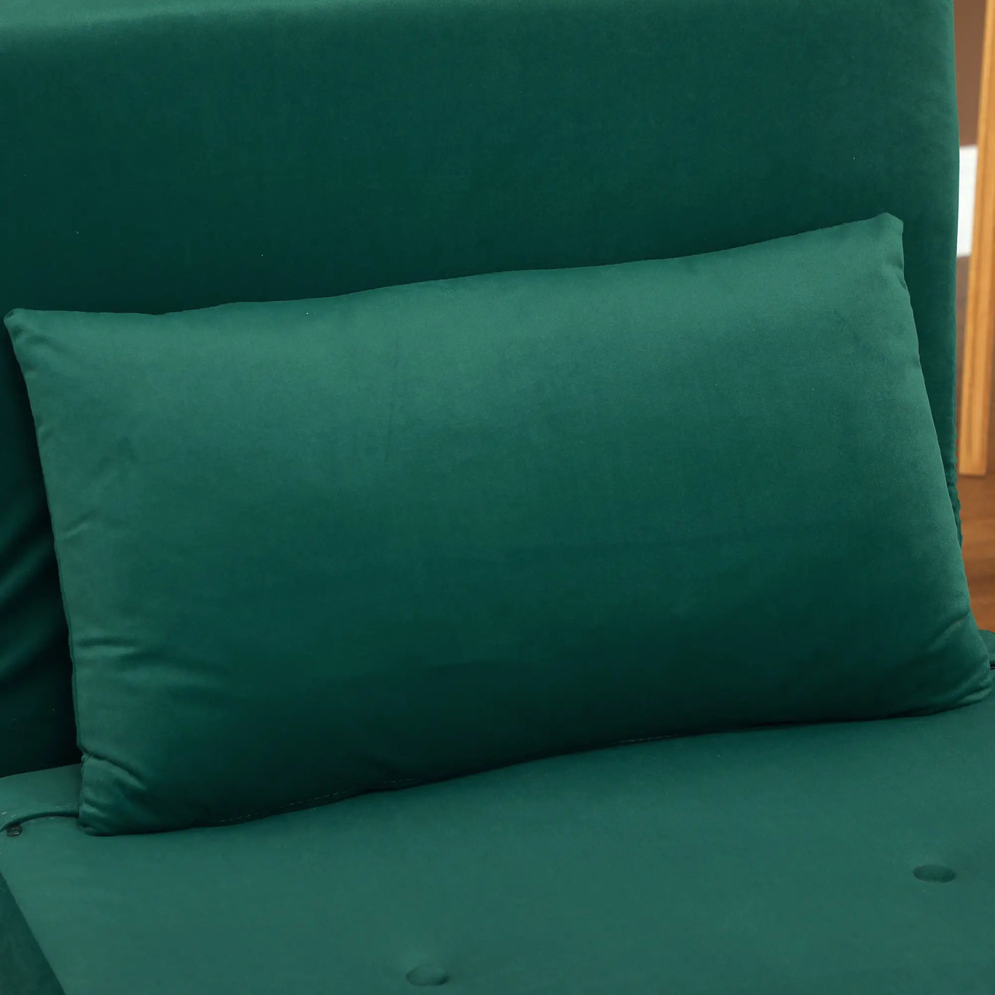 Nancy's Forio Slaapbank - Slaapstoel - Verstelbare Rugleuning - Groen - Fluweel