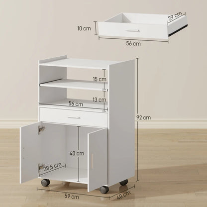 Nancy's Oricola Keukenkast - Opbergkast - Wit - ± 60 x 40 x 90 cm