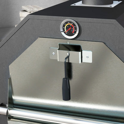 Nancy's Couto Barbecue - BBQ - Grill - Pizzaoven - Multifunctioneel - Houtskool - Zwart - Staal