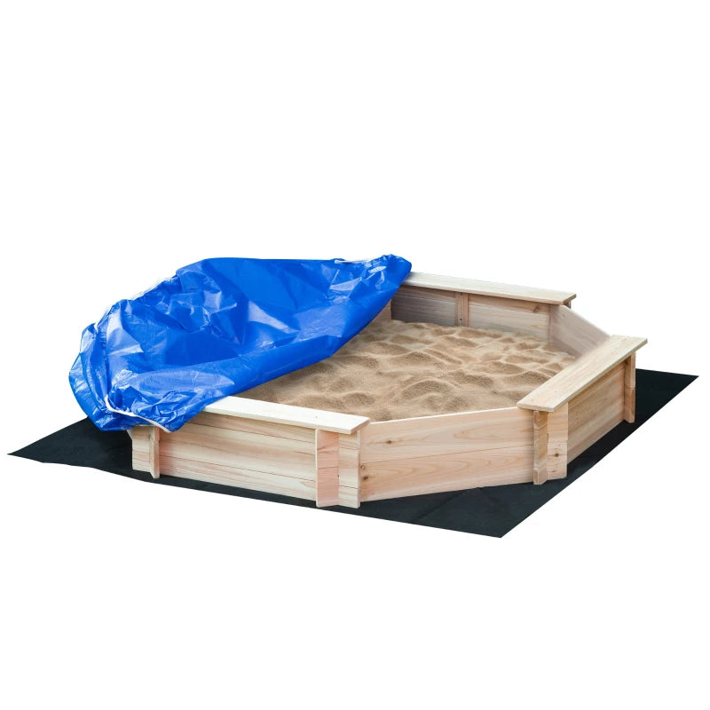 Nancy's Ventosa Sandbox For Children - Pine Wood - ± 140 x 140 x 20 cm
