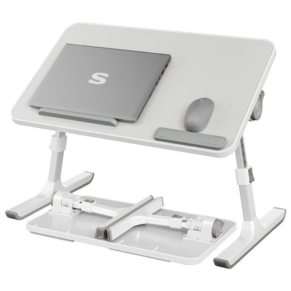 Nancy's Tignale Laptoptafel - Laptopstandaard - Bedtafel - In Hoogte Verstelbaar - Grijs