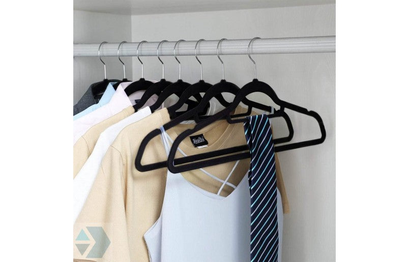 Eleganca Velvet anti-slip clothes hangers - 10 pieces