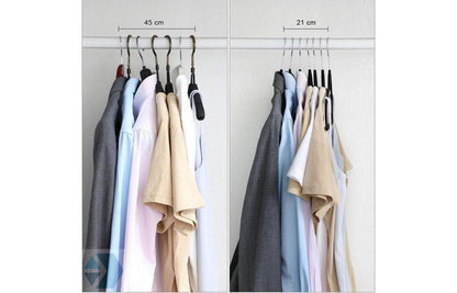 Eleganca Velvet anti-slip clothes hangers - 10 pieces