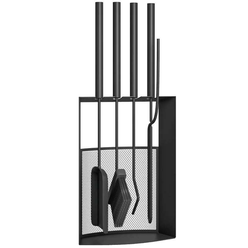 Nancy's Mottalciata Haardgereedschap Set - Openhaardset - Haardset - Zwart - Staal