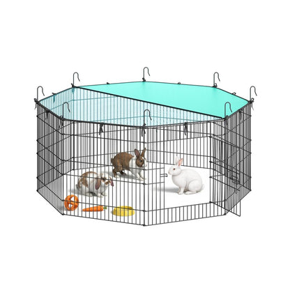 Nancy's Pracchia Dierenren - Cavia ren - Zwart - Staal - ± 140 x 140 x 60 cm