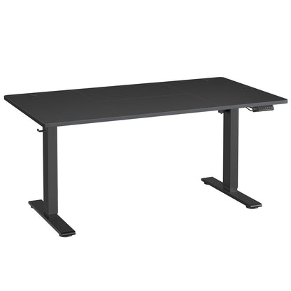 Nancy's Timau Verstelbaar Bureau - Zit / Sta Bureau - Computertafel - Zwart - 140 x 80 x 72-120 cm