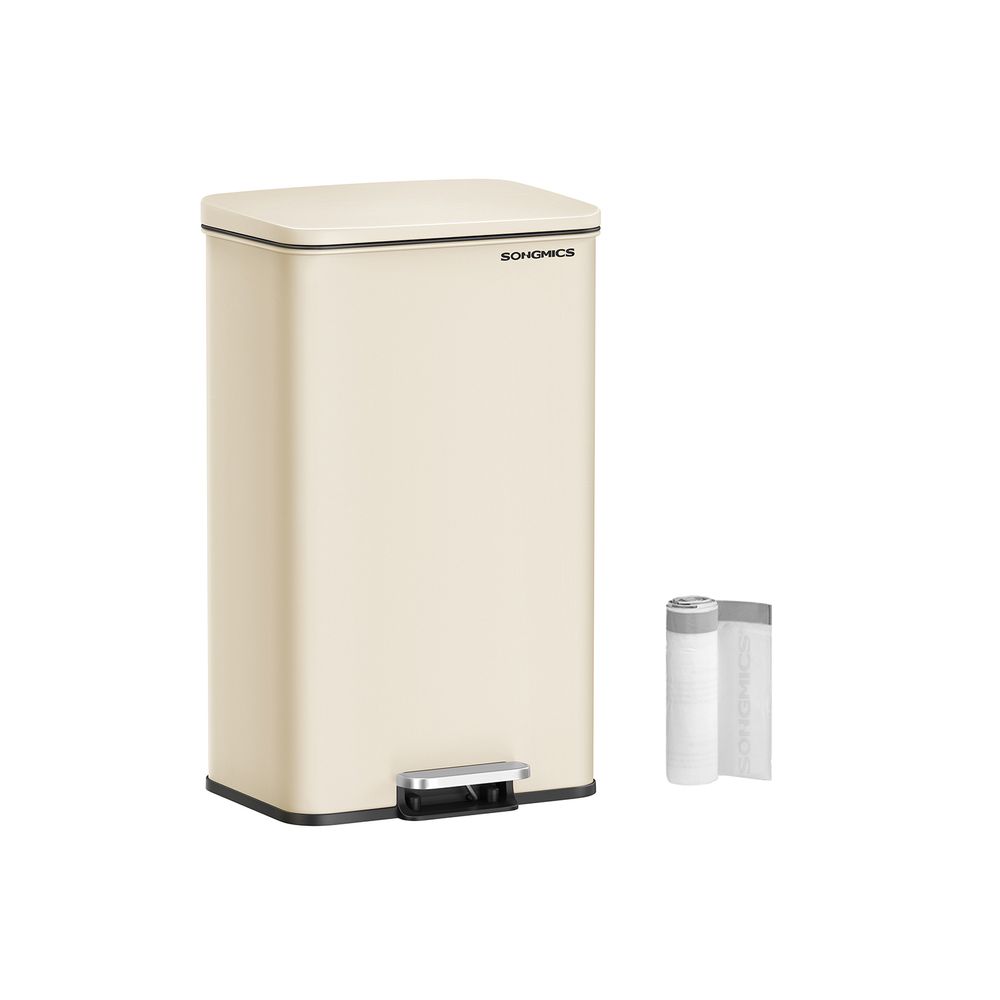 Nancy's Morbegno Pedaalemmer - Afvalbak - Prullenbak - Beige - 40 Liter