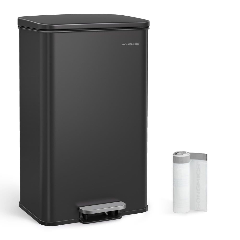 Nancy's Morbegno Pedaalemmer - Afvalbak - Prullenbak - Zwart - 40 Liter
