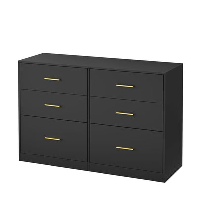 Nancy's Stroncone Commode - Opbergkast - Ladekast - Zwart - ± 120 x 40 x 80 cm