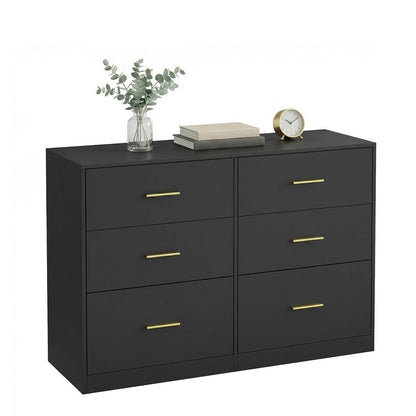 Nancy's Stroncone Commode - Opbergkast - Ladekast - Zwart - ± 120 x 40 x 80 cm