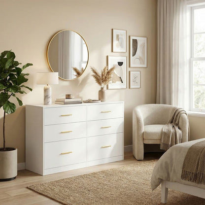 Nancy's Stroncone Commode - Opbergkast - Ladekast - Wit - ± 120 x 40 x 80 cm
