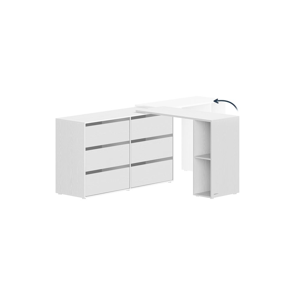 Nancy's Nagozela Kaptafel - Make Up Tafel - Met Spiegel - Wit - Multifunctioneel
