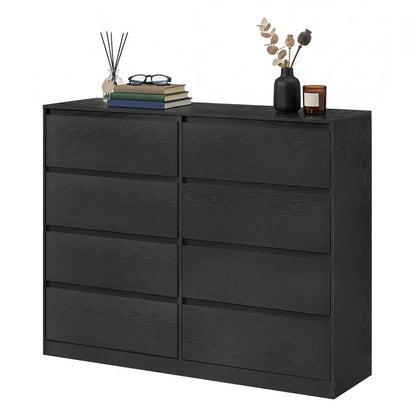 Nancy's Tesero Commode - Ladekast - Opbergkast - Zwart - ± 40 x 120 x 100 cm