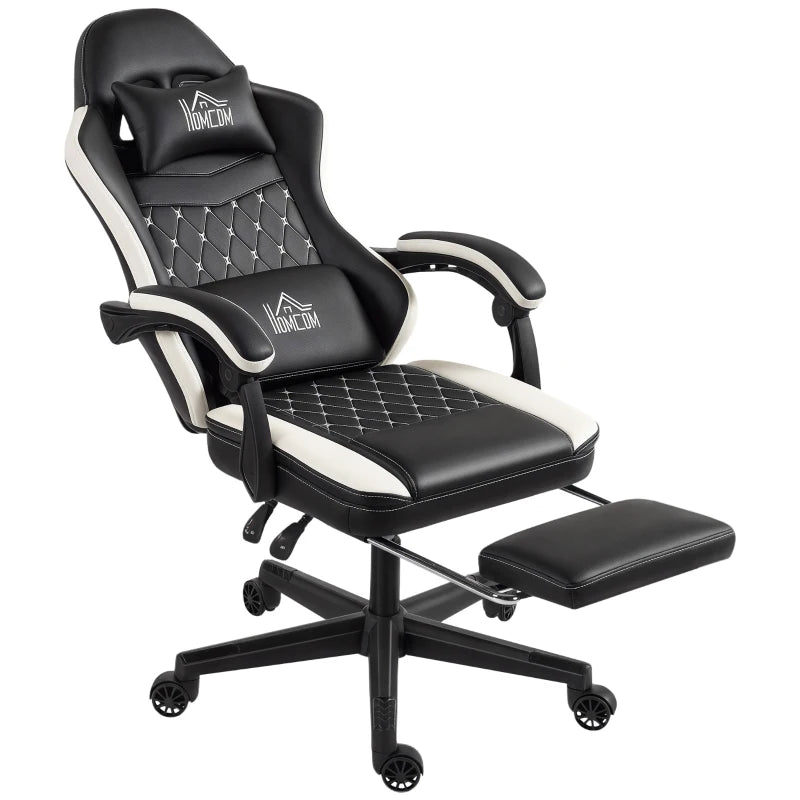 Nancy's Orvinio Gamingstoel - Gamestoel - Bureaustoel - Ergonomisch - Zwart / Wit