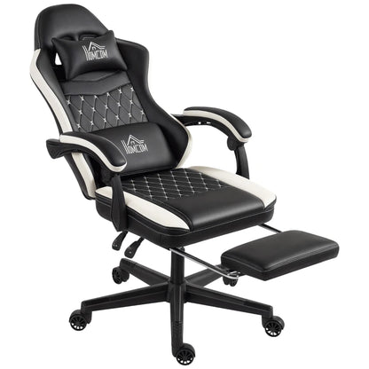 Nancy's Orvinio Gamingstoel - Gamestoel - Bureaustoel - Ergonomisch - Zwart / Wit