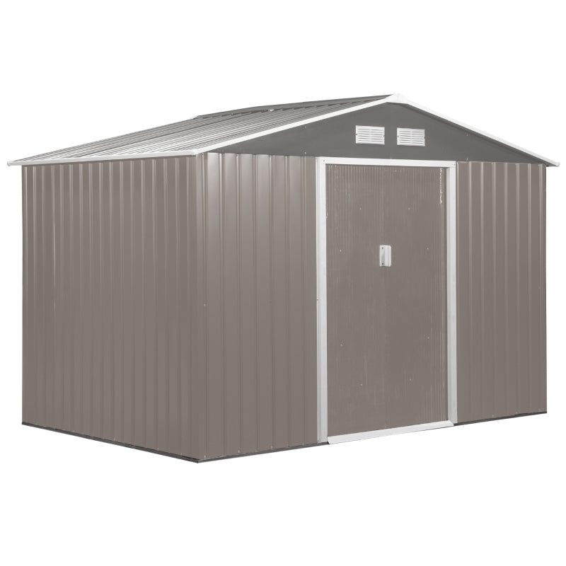 Nancy's Hereford Storage shed - Garden shed - Tool shed - Gray - ± 195 x 280 cm