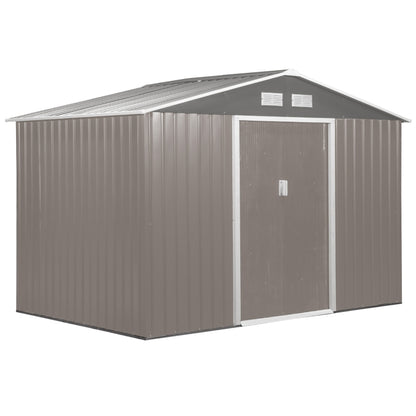 Nancy's Hereford Storage shed - Garden shed - Tool shed - Gray - ± 195 x 280 cm