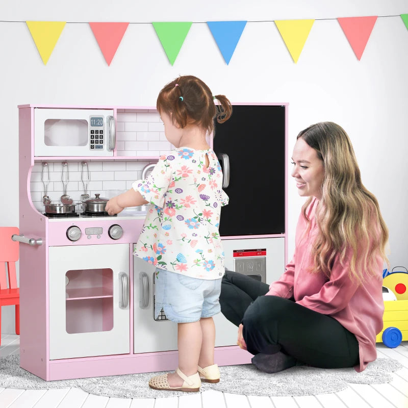 Nancy's Vara Kinderkeuken - Speelkeuken - Speelgoedkeuken - Inclusief Accessoires - Roze