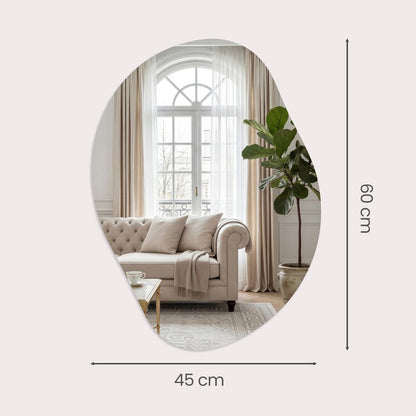 Nancy's Stiava Spiegel - Wandspiegel - Decoratie Spiegel - Hangspiegel - 60 x 45 cm