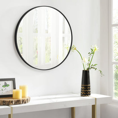 Nancy's Grantham Mirror - Black - Modern - 61 cm