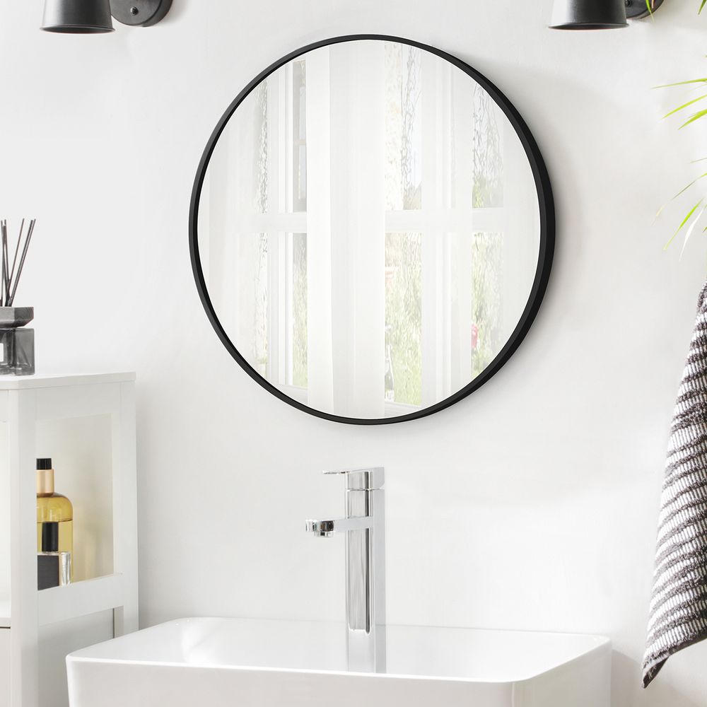 Miroir de salle de bain Nancy's Grantham - Noir - Moderne - 61 cm