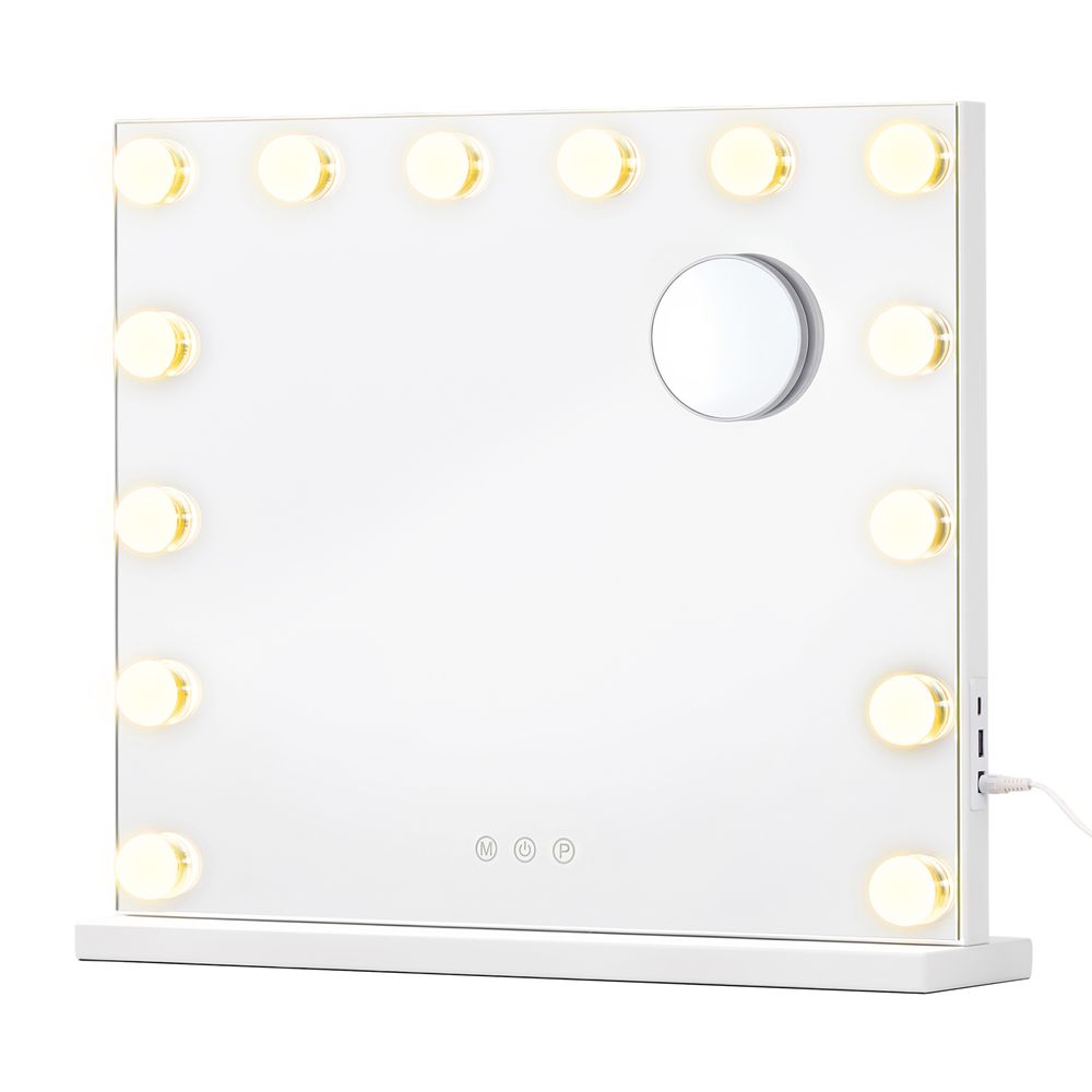 Nancy's Termoli Make-Up Spiegel - Hollywood Spiegel - Make Up Spiegel met Verlichting - Matwit - ± 45 x 50 x 6 cm