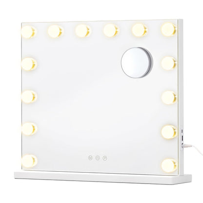 Nancy's Termoli Make-Up Spiegel - Hollywood Spiegel - Make Up Spiegel met Verlichting - Matwit - ± 45 x 50 x 6 cm