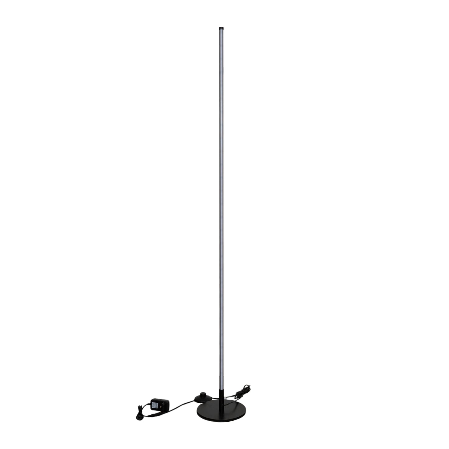 Realight RGB LED Floor Lamp 146cm dimmable Including Remote Control Black