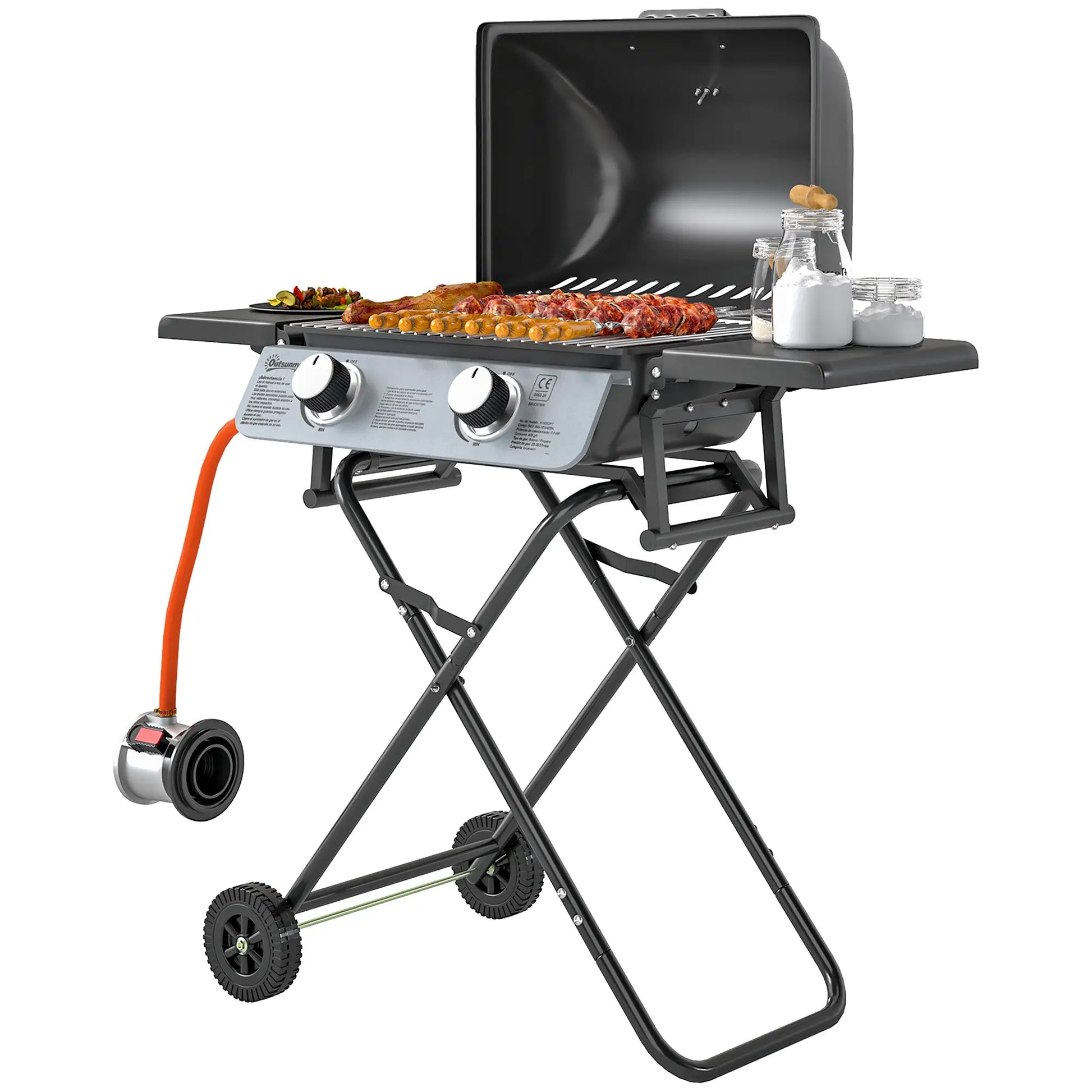 Nancy's Fermignano Barbecue - Gasbarbecue - BBQ - Camping Barbecue - Zwart