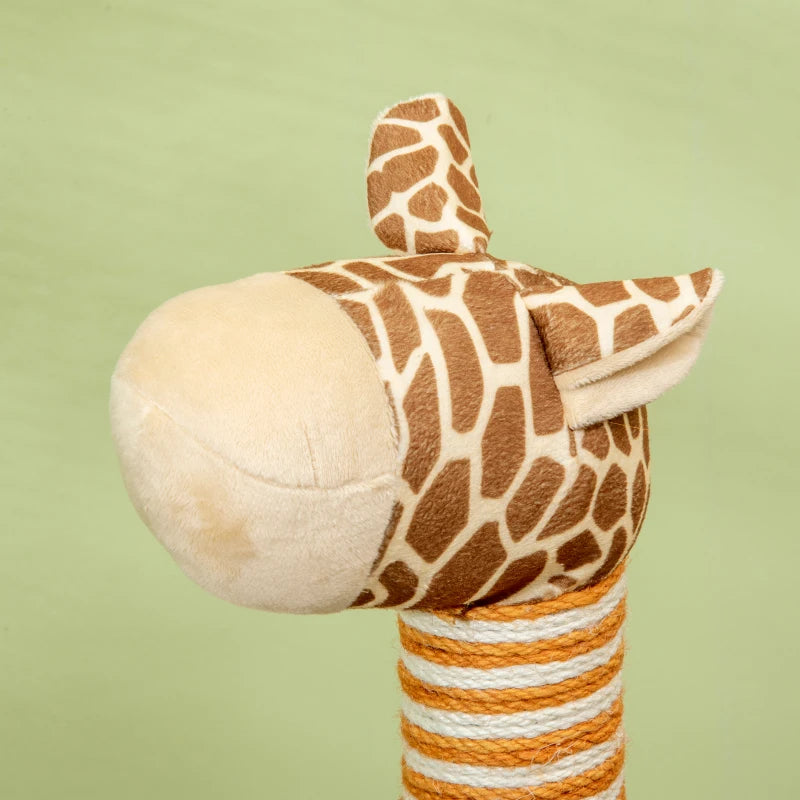 Nancy's Tortora Kattenboom - Klimboom voor katten - Krabpaal in Giraffeontwerp - Beige - ± 50 x 35 x 100 cm