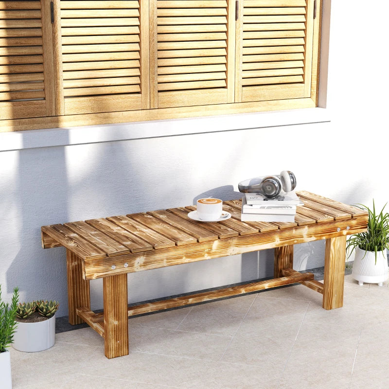 Nancy's Rezzoaglio Tuinbank - Parkbank - Balkonbank - Houten Tuinbankje - Dennenhout - ± 110 x 40 x 35 cm