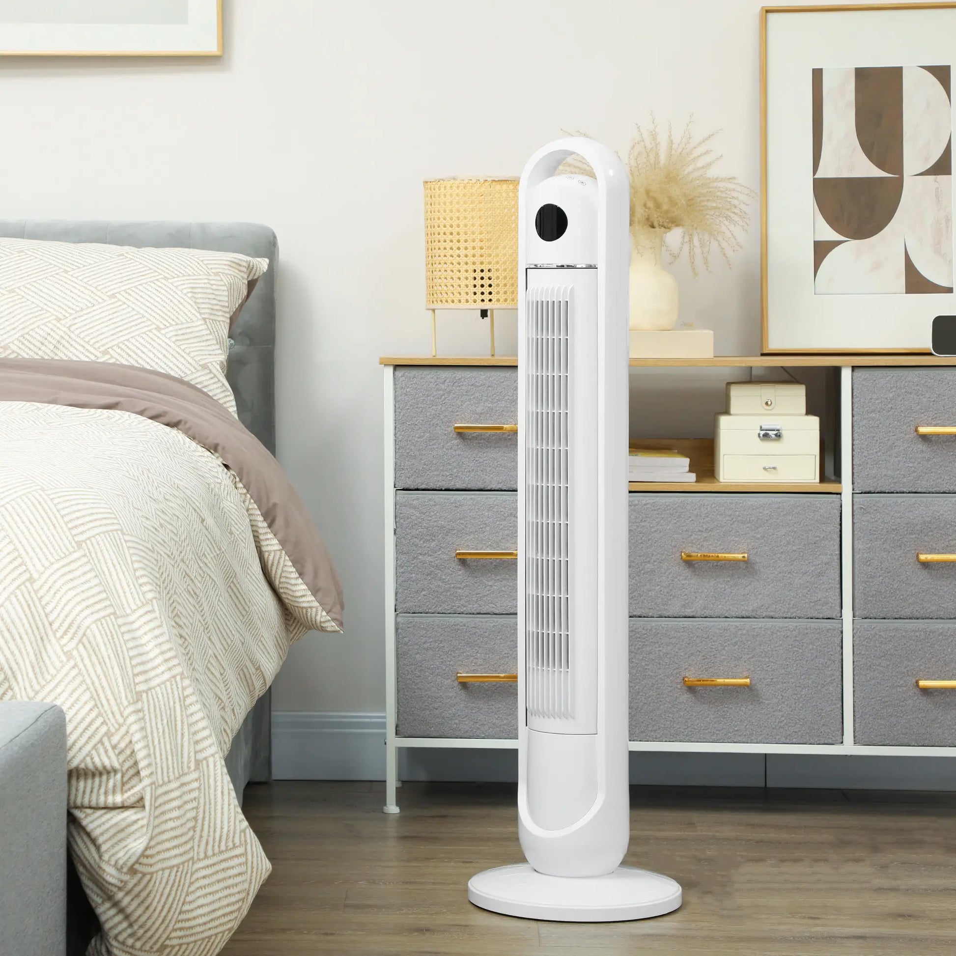 Nancy's Condino Ventilator - Torenventilator - Timer - Verschillende Modi en Snelheden - Wit