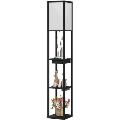 Nancy's Gizzeria Vloerlamp - Staande Lamp - Zwart / Wit