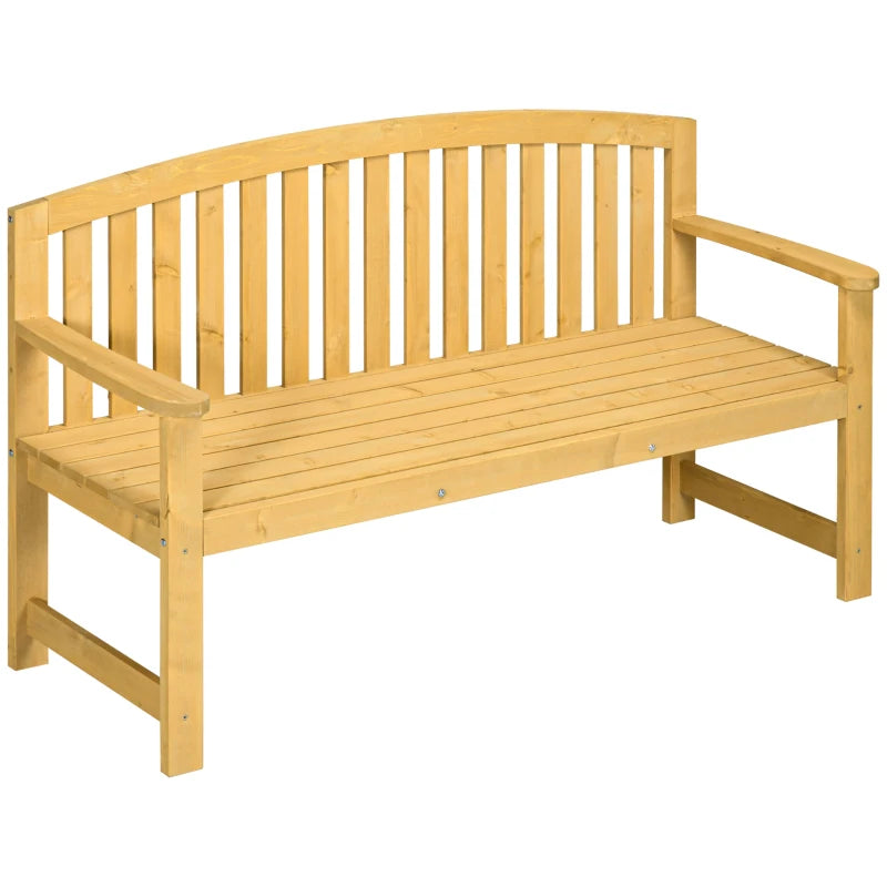Nancy's Revo Tuinbank - Parkbank - Balkonbank - Houten Bankje - Dennenhout - ± 145 x 50 x 85 cm