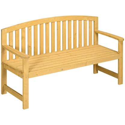 Nancy's Revo Tuinbank - Parkbank - Balkonbank - Houten Bankje - Dennenhout - ± 145 x 50 x 85 cm