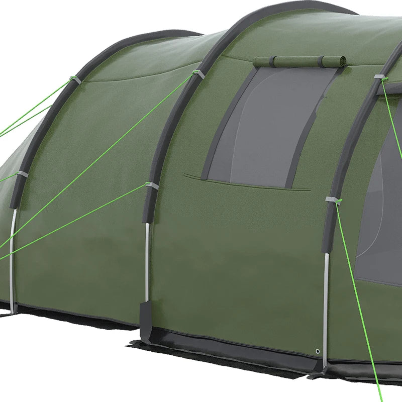 Tente de camping Nancy's Agadao - Tente de camping - 3 à 4 personnes - Vert - ± 475 x 265 x 170 cm