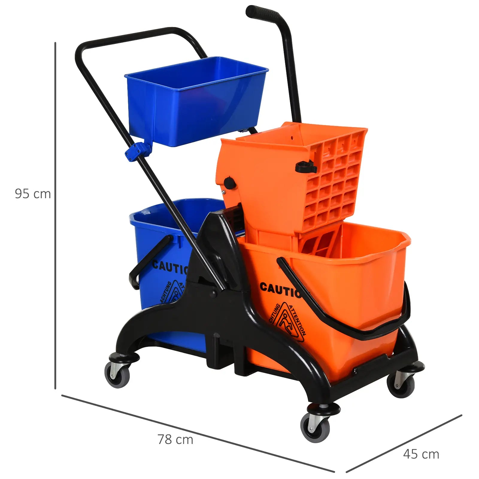 Nancy's Cantoira Schoonmaakwagen - Dweilemmer - Schoonmaakkar - Schoonmaakemmer - 26 Liter