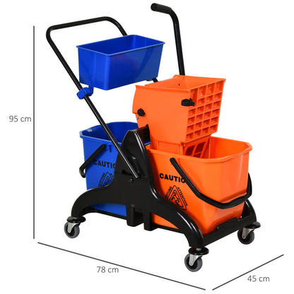 Nancy's Cantoira Schoonmaakwagen - Dweilemmer - Schoonmaakkar - Schoonmaakemmer - 26 Liter