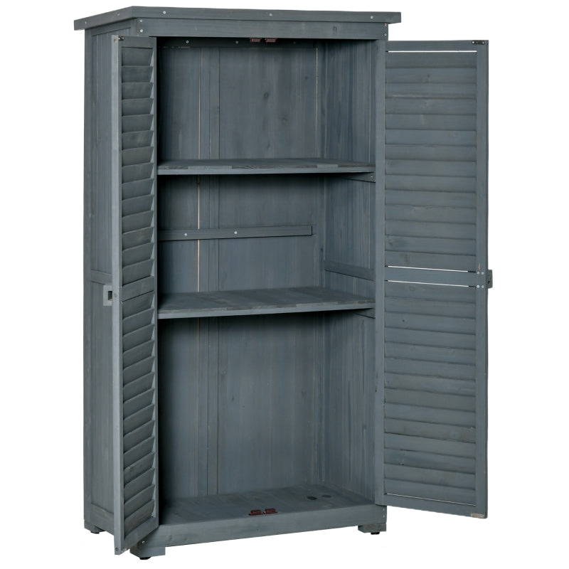 Armoire de jardin Nancy's Horsham - Hangar - Hangar de rangement - Gris - Pin