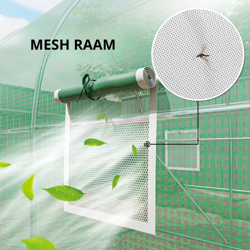 Nancy's Pizzoli Polytunnel - Kweekkas - Plantenkas - Tuinkas- Groen - 300 x 200 x 200 cm