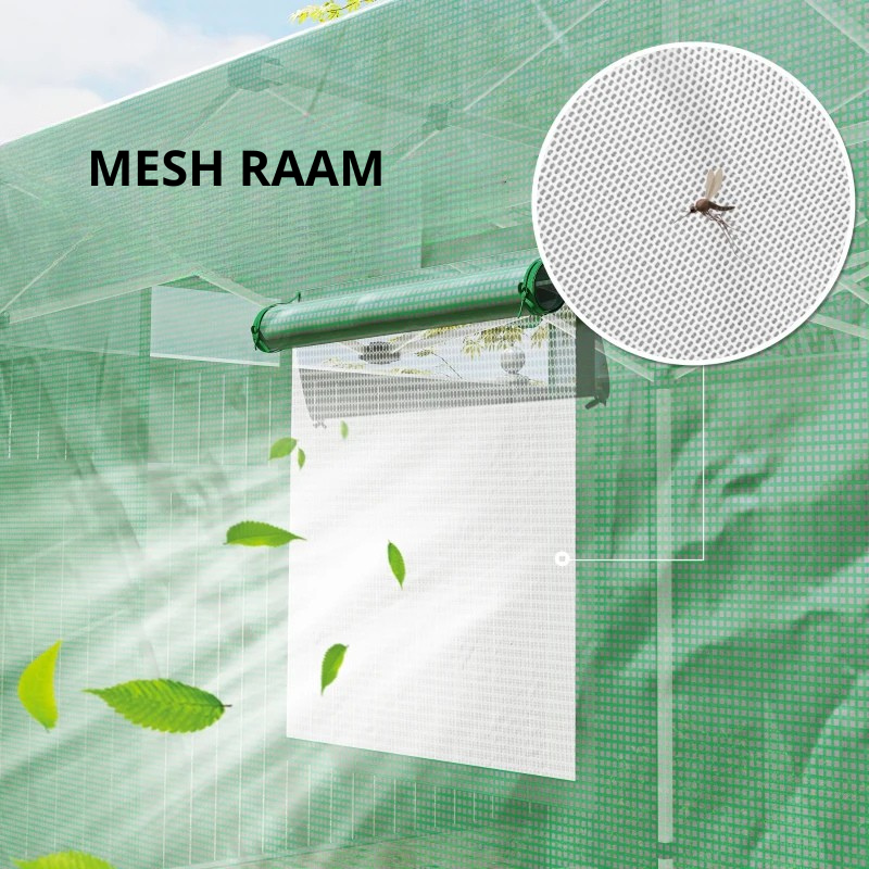 Nancy's Poggiodomo Tuinkas - Plantenkas - Kweekkas - Pop-Up ontwerp - Groen - 295 x 200 x 270 cm