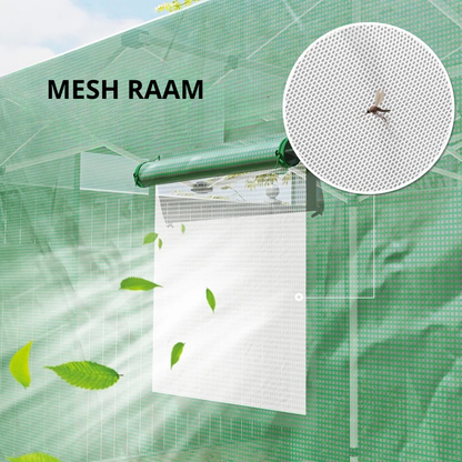 Nancy's Poggiodomo Tuinkas - Plantenkas - Kweekkas - Pop-Up ontwerp - Groen - 295 x 200 x 270 cm