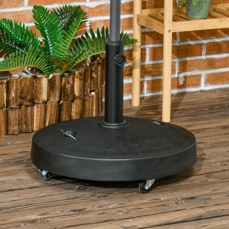 Nancy's Ivybridge Parasolvoet - Parasol standaard - Zwart - Geschikt voor parasolstokken van Ø38 mm tot Ø48 mm