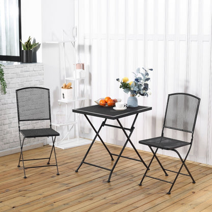 Nancy's Brunston Bistro set - Garden set - Balcony set - Black