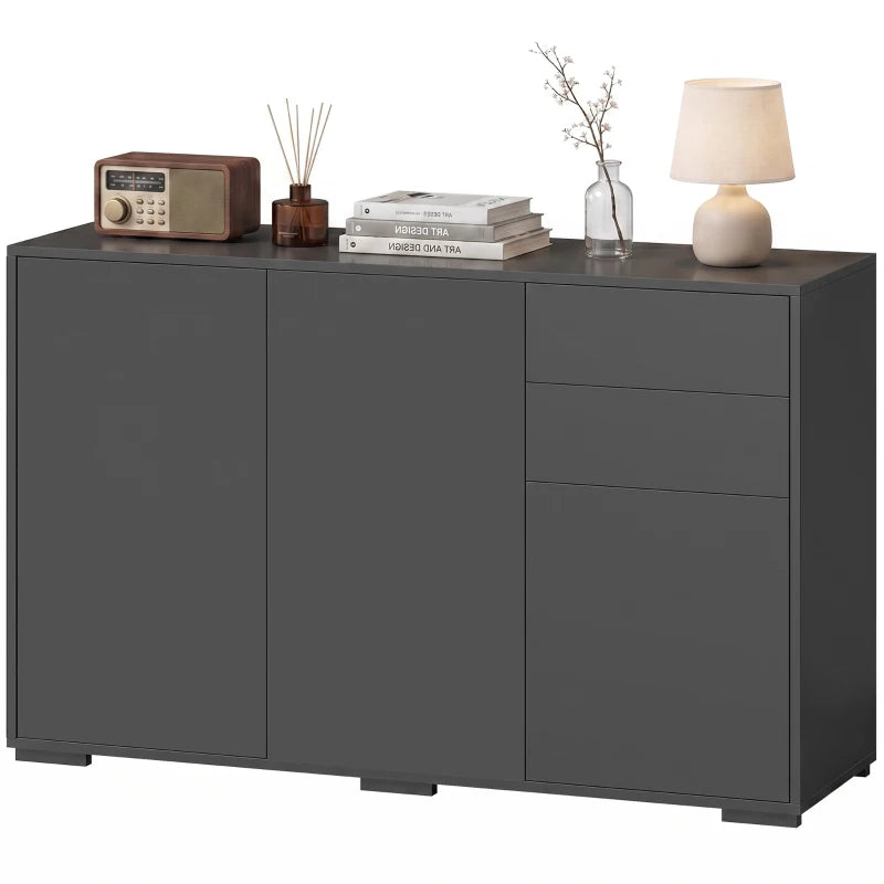 Nancy's Tencarola Commode - Dressoir - Opbergkast - Zwart - ± 115 x 35 x 75 cm