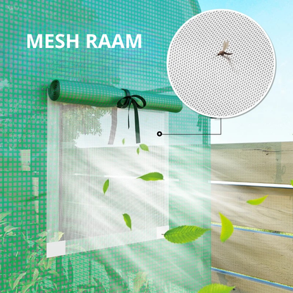 Nancy's Poffabro Kweekkas - Tuinkas - Plantenkas - Waterdicht - UV-Bestendig - Groen - ± 170 x 70 x 200 cm