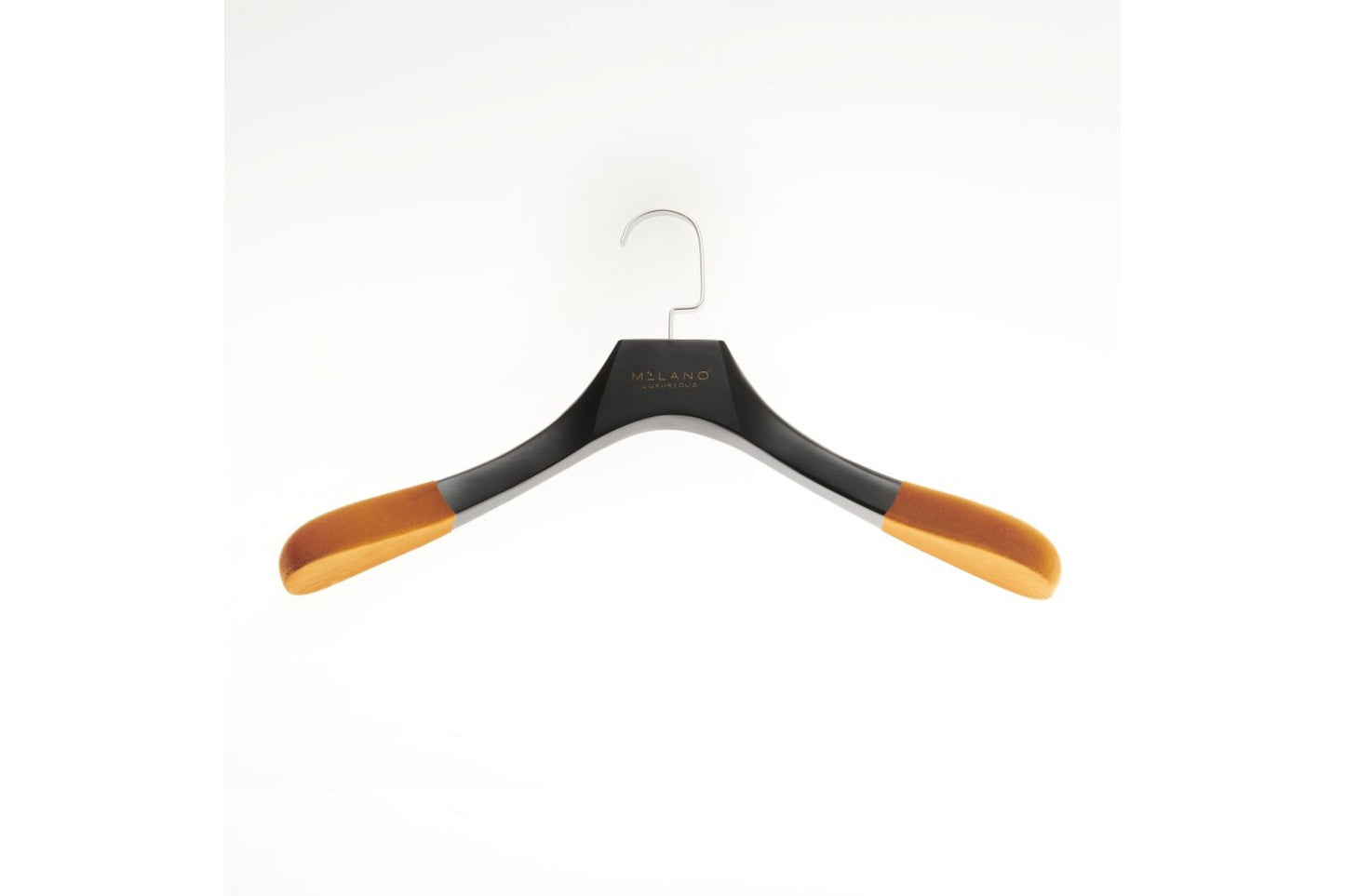 Milano Luxurious Chic orange velvet clothes hanger with chrome hook