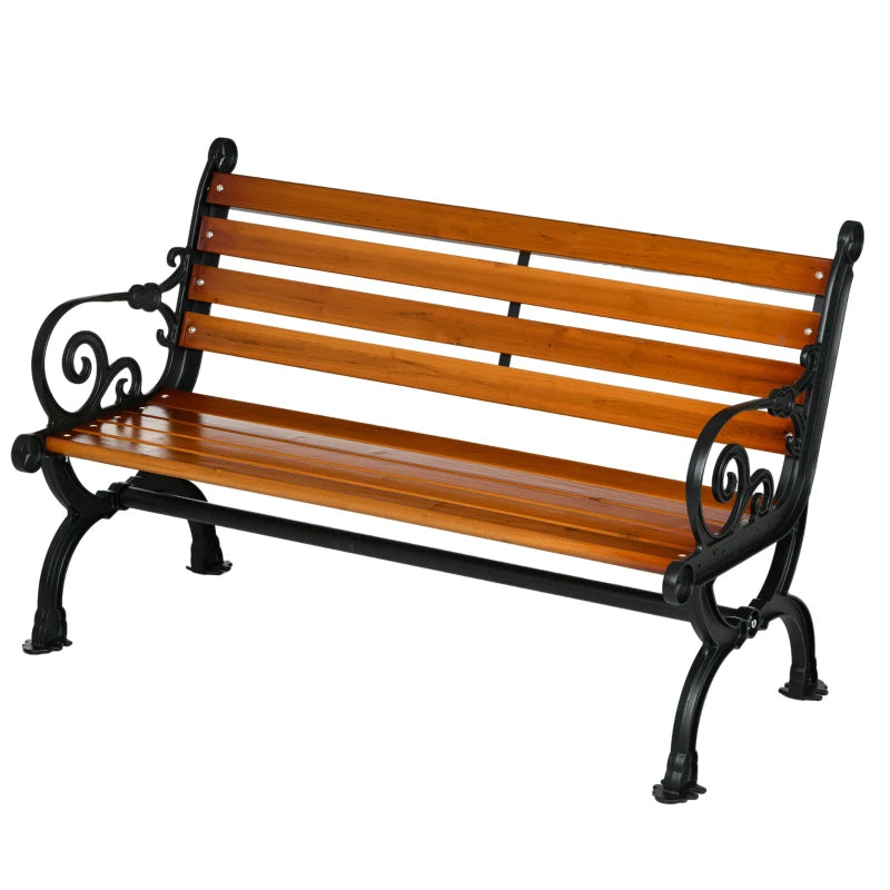 Nancy's Resuttano Tuinbank - Parkbankje - Balkonbank - Teak - ± 120 x 65 x 80 cm